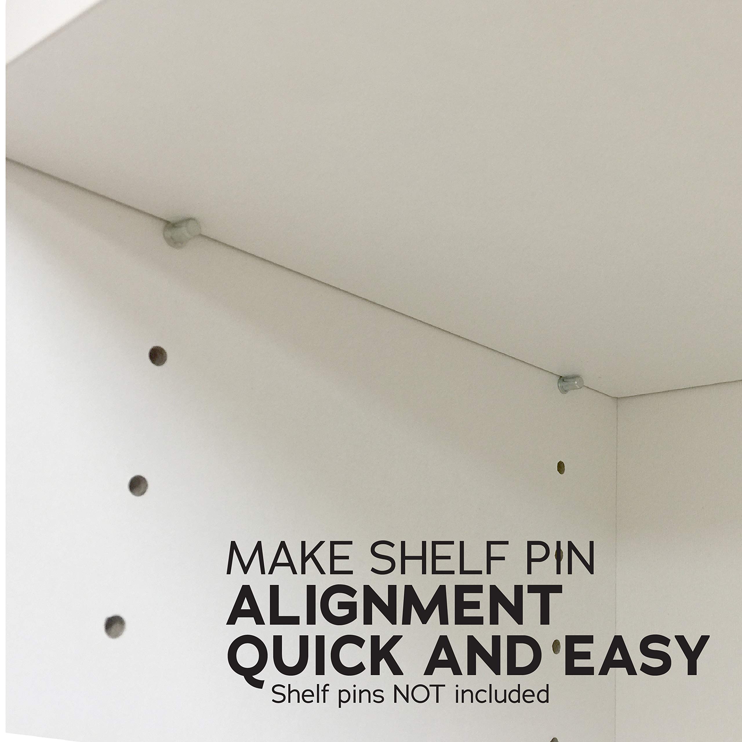 Premium Shelf Pin Drilling Jig with 1/4