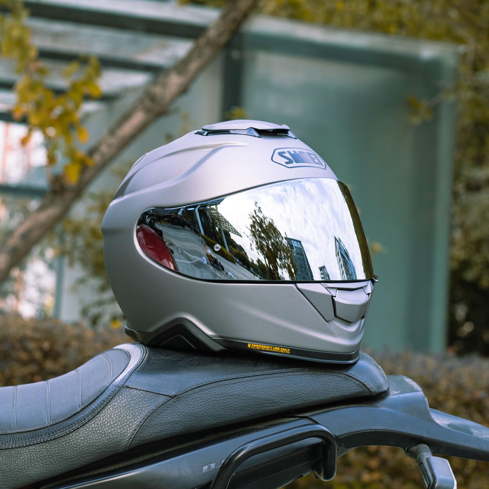Soman GT Air 2 Visor Shield Replacement - Compatible with GT Air, GT Air 2, Neotec, CNS-1, TC-5, TC-9 Motorcycle Helmets (Silver) - Durable Face Shield for Enhanced Riding Protection & Comfort