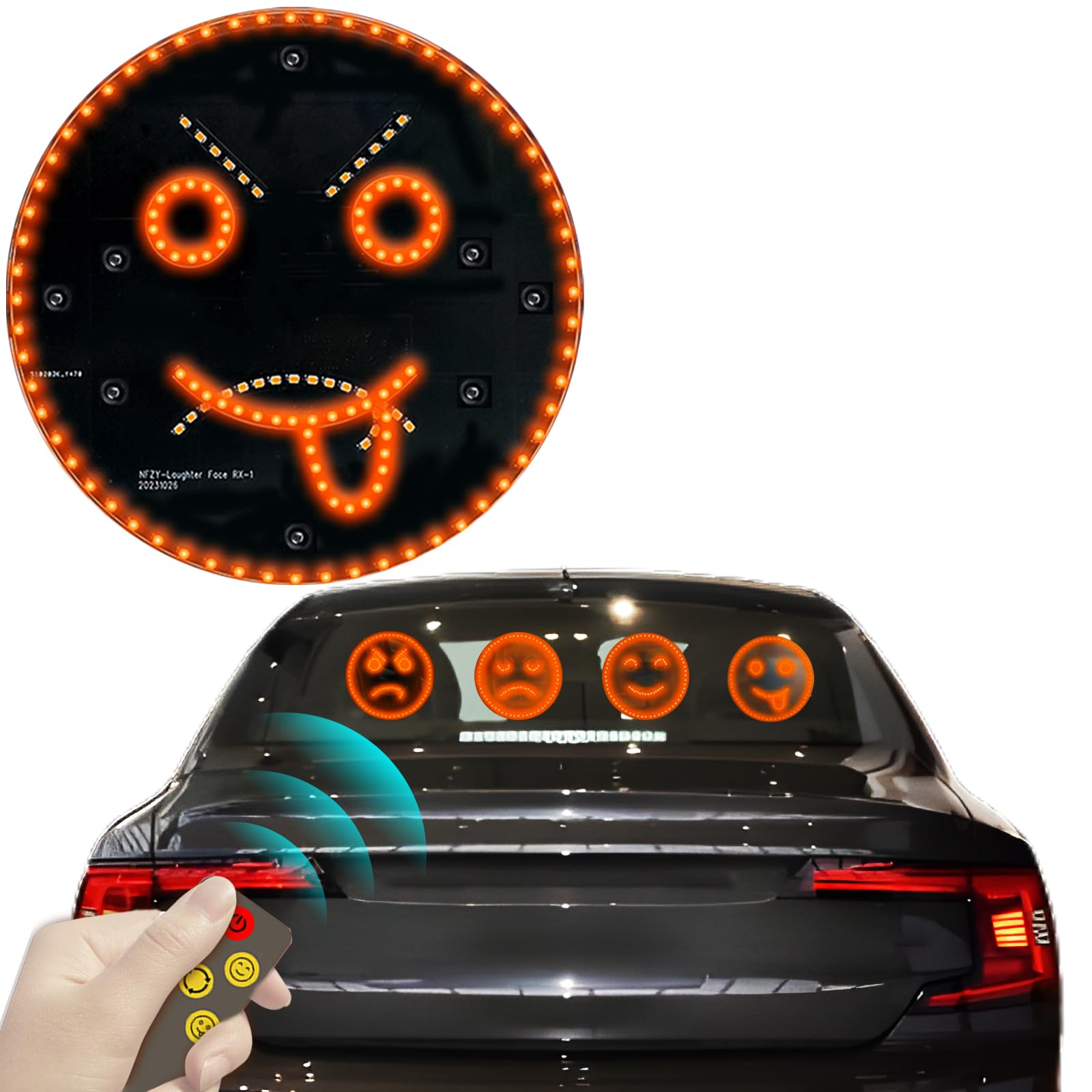 Funny Car LED Gesture Light - Cool Car Accessories & Unique Gifts for Car Enthusiasts - Perfect for Night Driving, Car Shows, and Interior Decoration