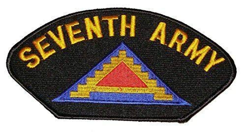 7TH Army Veteran Embroidered Patch - Military Badge for Women & Men - US Army Pyramid Power 7 Steps to Hell - Perfect for Jackets, Hats, Bags & DIY Crafts