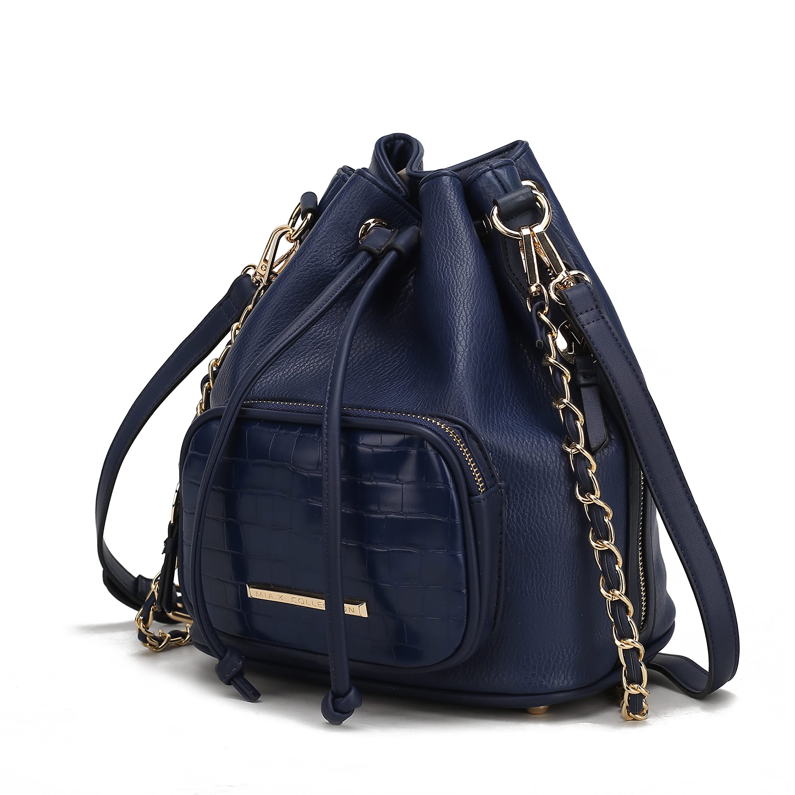 MKF Collection Women's Crossbody Bucket Shoulder Bag - Stylish Handbag Purse for Everyday Use, Travel & Shopping