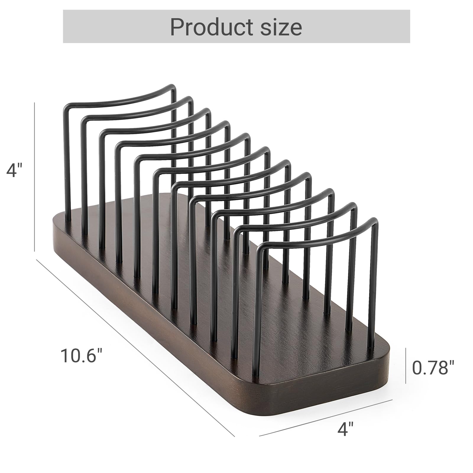 Mkono Baseball Cap Organizer - Set of 1 Hat Holder for 10 Baseball Caps, Tabletop Hat Rack Stand for Storage & Display - Perfect for Desk, Closet, Shelf, Dresser & Home Organization (Hat Storage Solution for Sports Fans & Collectors)
