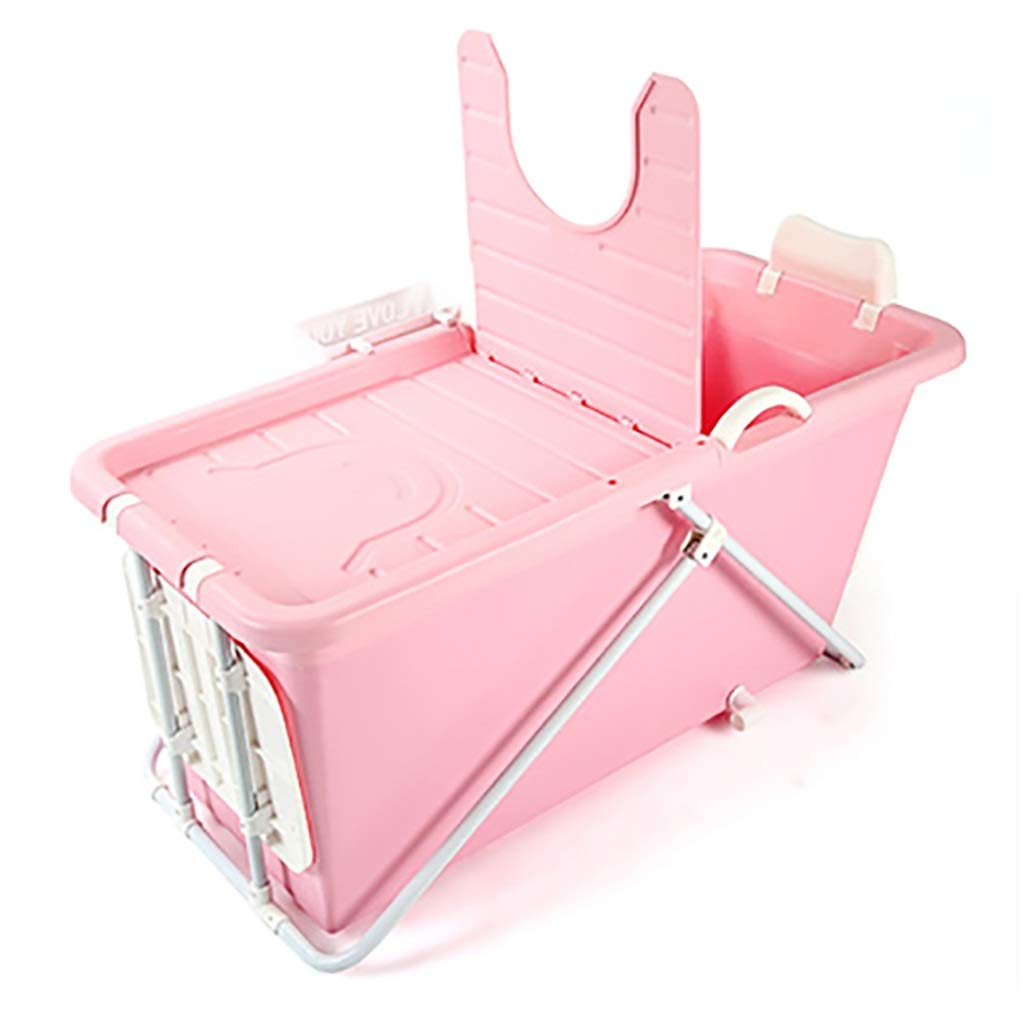 Portable Folding Bathtub for Adults & Babies - Space Saving Collapsible Shower Tub with Drain - Perfect for Small Bathrooms, Apartments & Travel Use