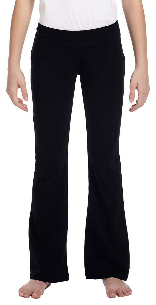 Bella Big Girls 8 oz. Cotton Spandex Dance Pant Sweatpants 910 - Comfortable Stretchy Joggers for Ballet, Jazz & Dance Class
