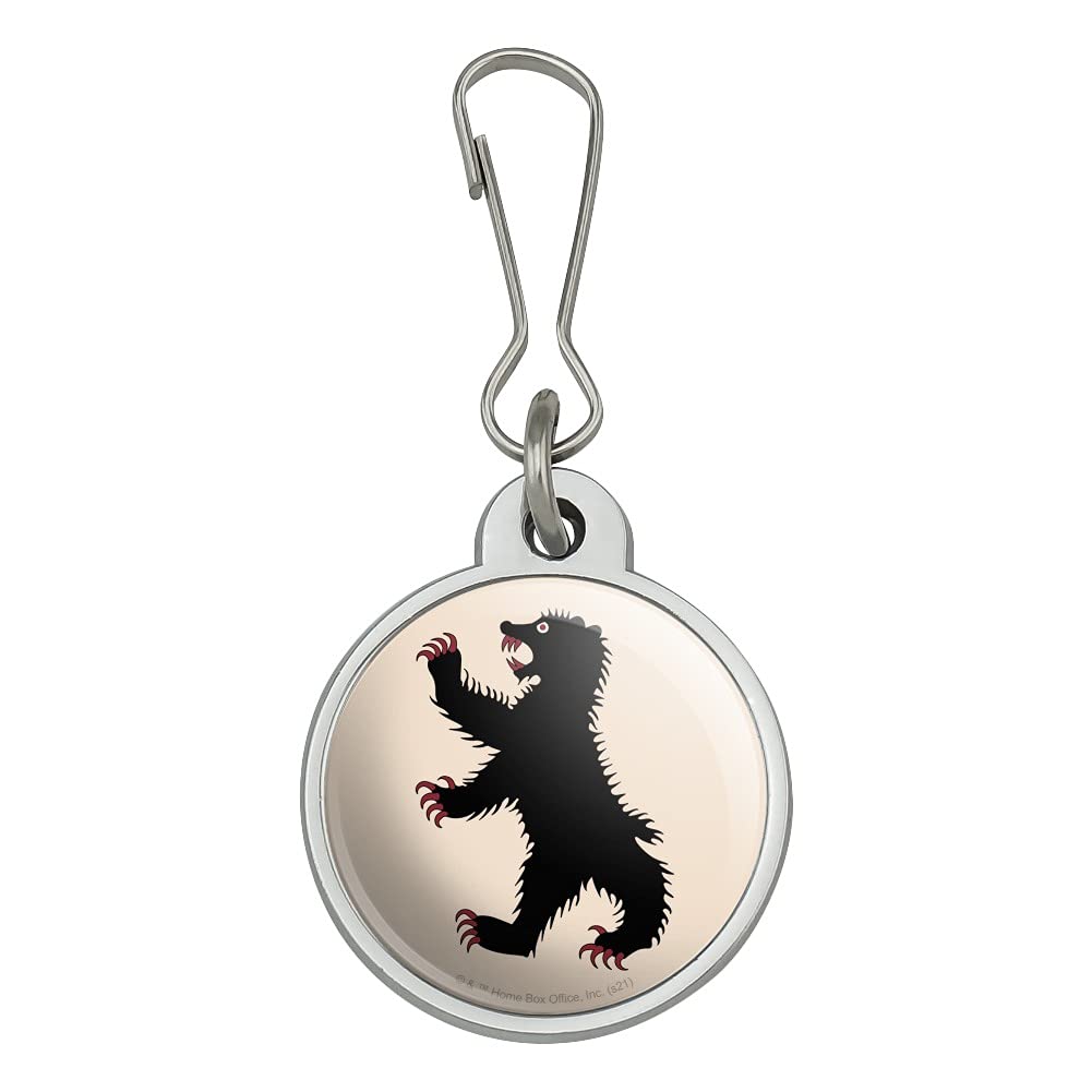 Game of Thrones Mormont Sigil Jacket Handbag Purse Luggage Backpack Zipper Pull Charm - Stylish Accessory for Cosplay, GOT Fans & Fantasy Themed Events