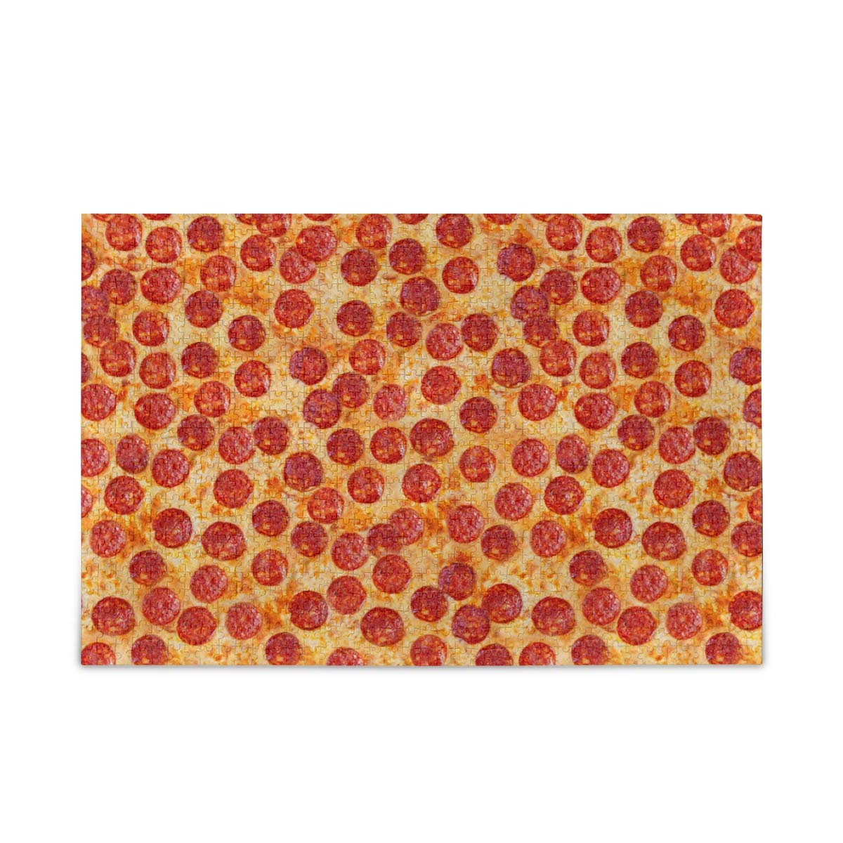 500-Piece Pizza Pepperoni Jigsaw Puzzle for Adults & Kids - Fun DIY Gift for Family Game Night & Party Activities