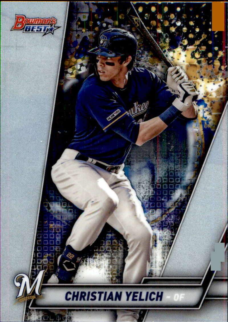 2019 Bowman's Best #70 Christian Yelich Milwaukee Brewers Baseball Card - MLB Collectible, Sports Memorabilia for Baseball Fans & Card Collectors - Perfect for Display, Trading, and Investment