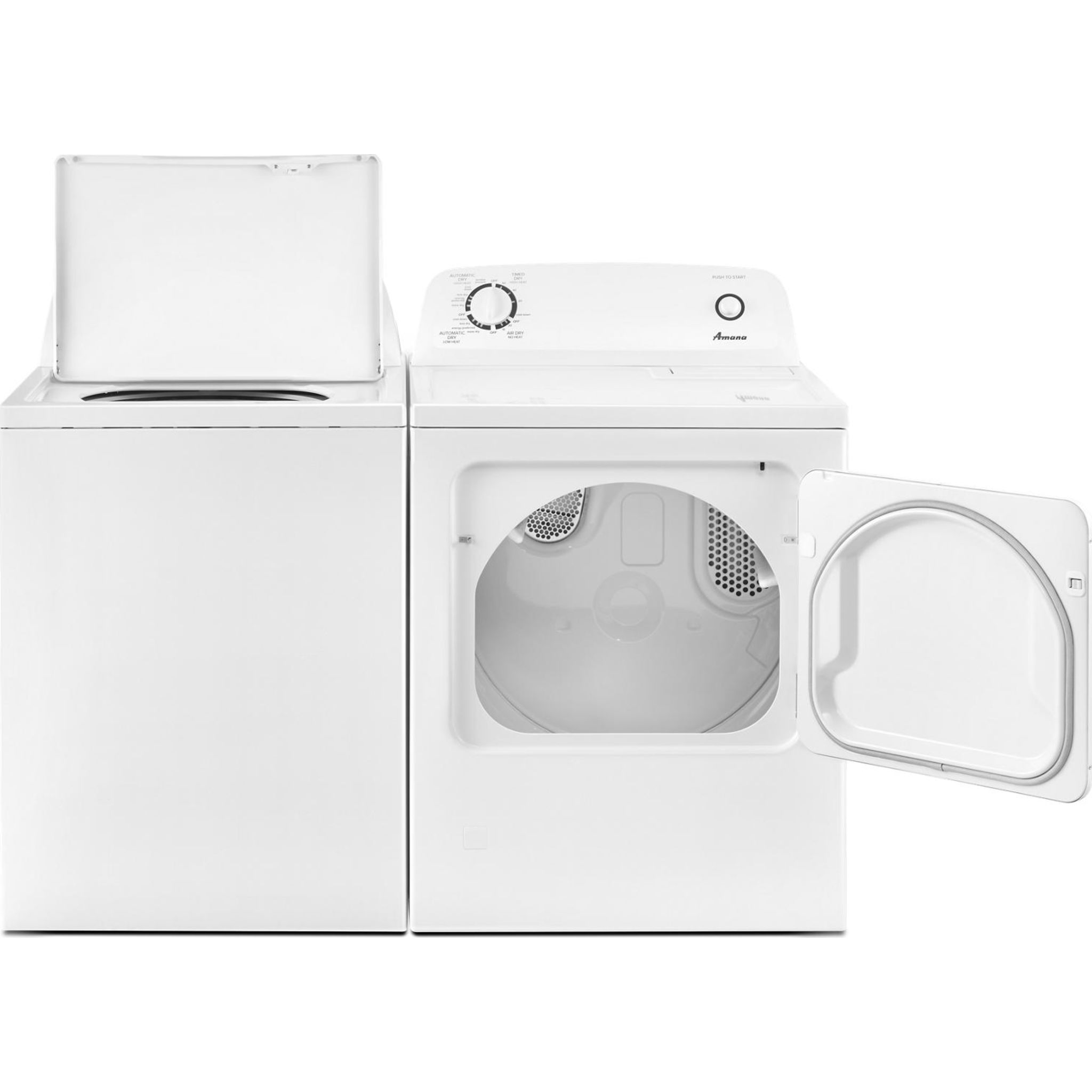 Amana NGD4655EW White Gas Dryer - High Efficiency, Large Capacity for Laundry Rooms & Homes