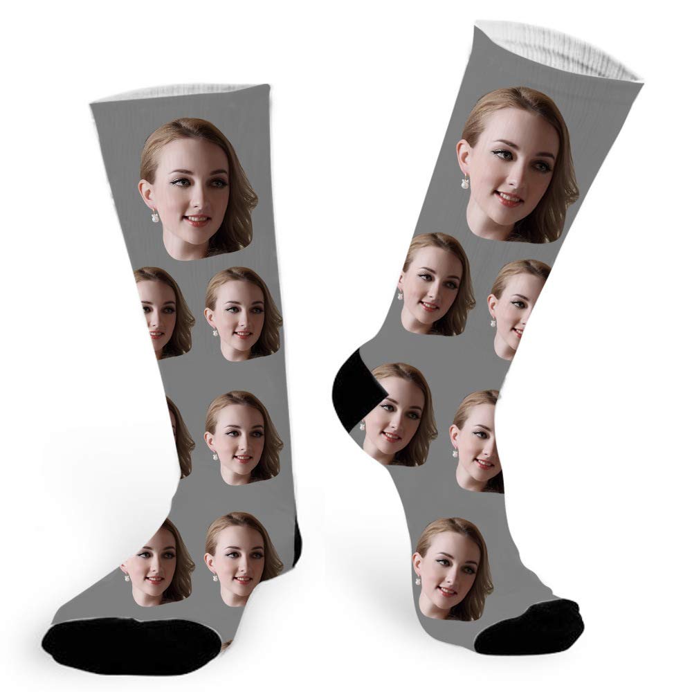 Custom Face Socks - Personalized Photo Socks with Your Picture - Unique Printed Socks Gift for Birthdays, Christmas & Couples - Fun Novelty Socks for Gifts, Parties & Special Occasions
