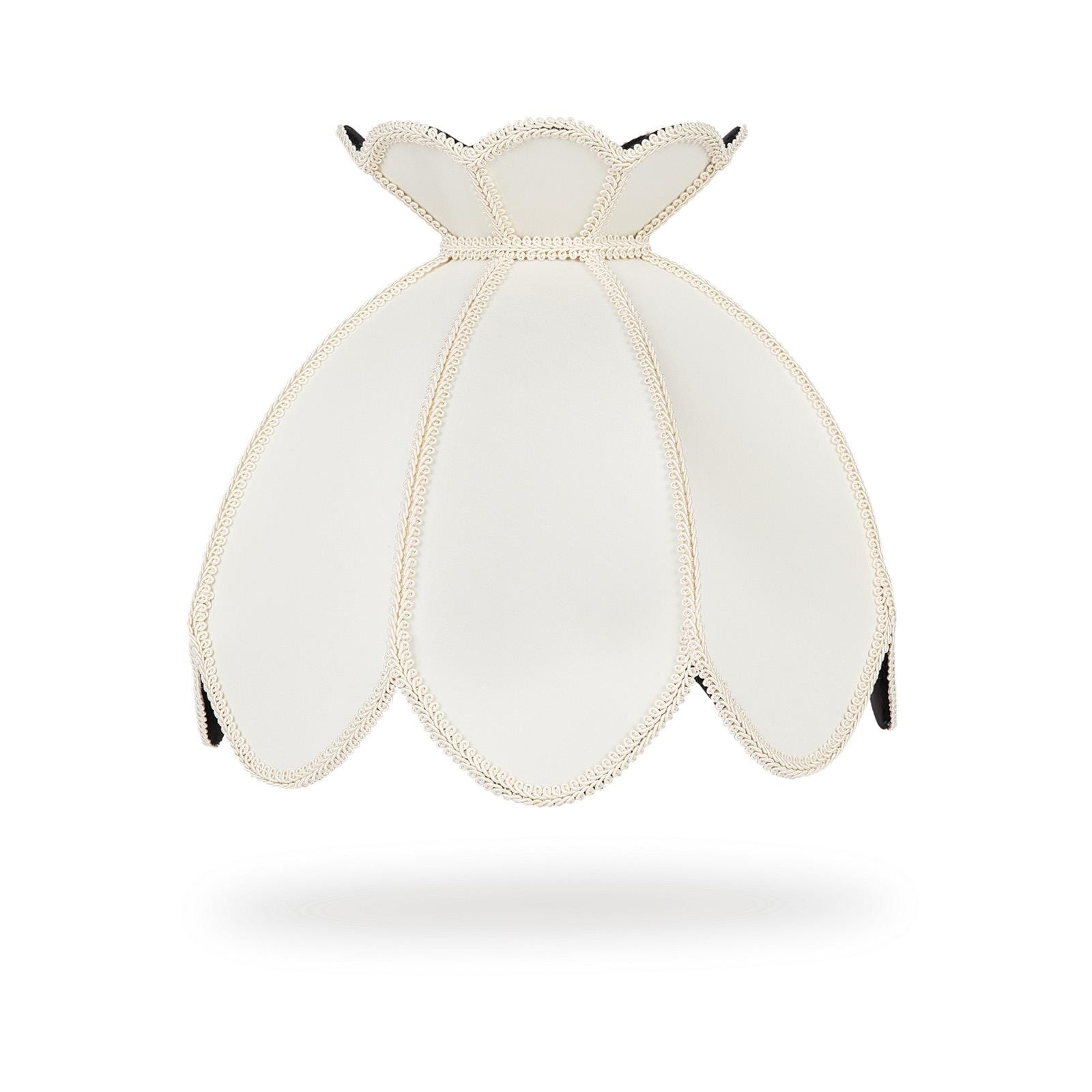 GALANTHUS Silk Table Lamp Shades - Ecru Color Elegant Bedroom & Living Room Lighting Decor for Home Office