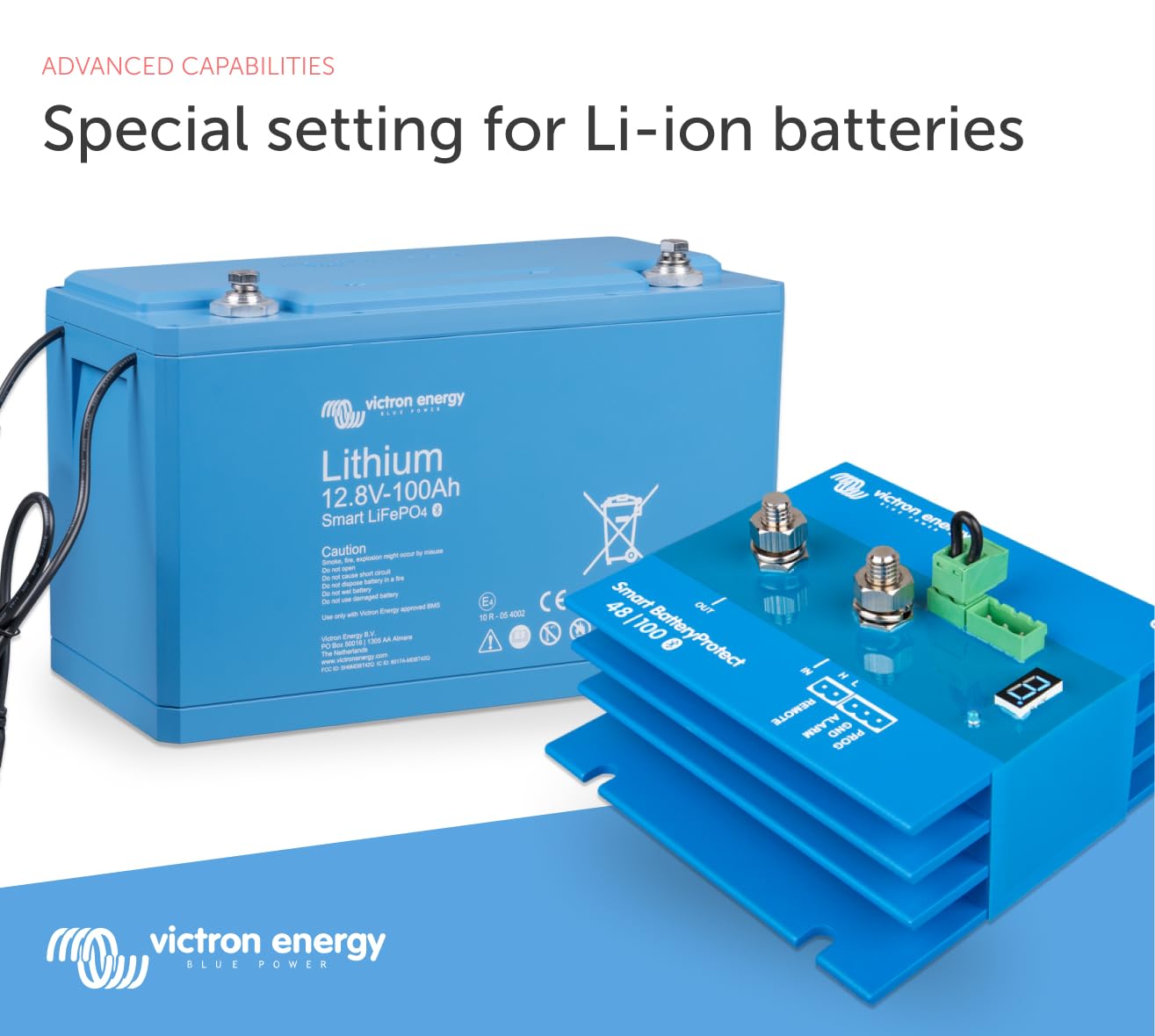 Victron Energy Smart BatteryProtect 48V 100A Bluetooth - Battery Management System for Solar, Marine & RV Power Protection