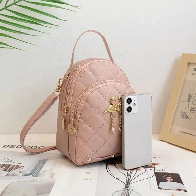 Stylish Ins Swan Embroidery Backpack for Women - Trendy Fashion School Bag for College, Travel & Daily Use