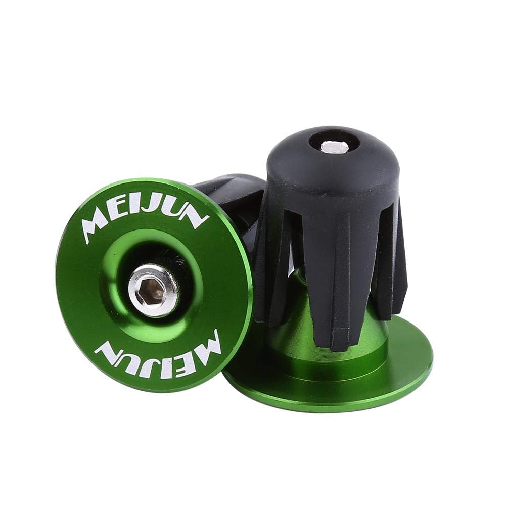 Tbest 2-Pack Colorful Aluminum Bike Handlebar End Plugs - Durable MTB/Road Bicycle Bar End Caps for Mountain & Road Bikes - Perfect for Cycling Safety and Customization