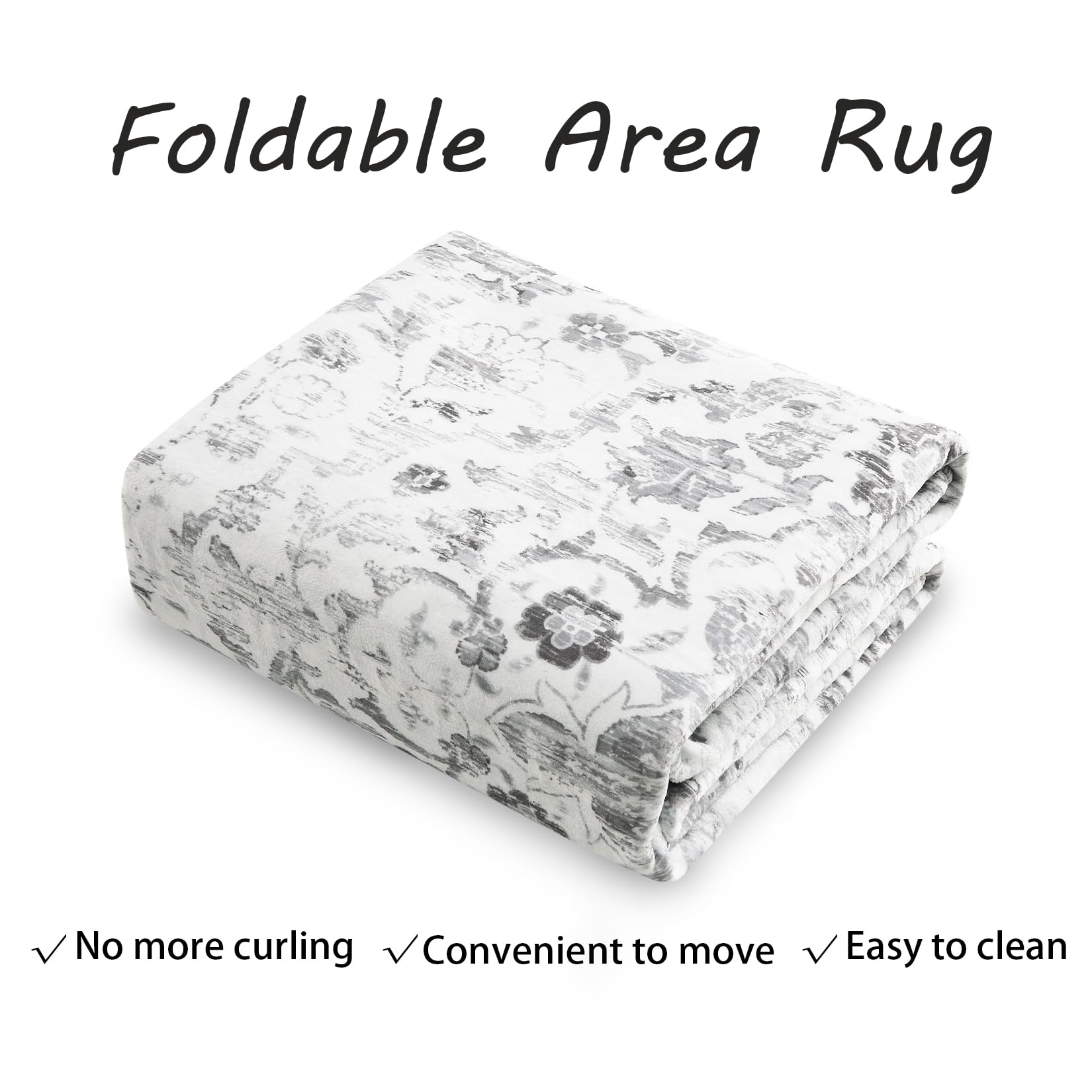 GARVEE 2x3 Washable Non-Slip Area Rug - Boho Vintage Style for Bedroom, Living Room, Office & Classroom - Stain Resistant 5'x7' Pink Throw Carpet - Perfect for Home Decor, Dorm Rooms & High Traffic Areas