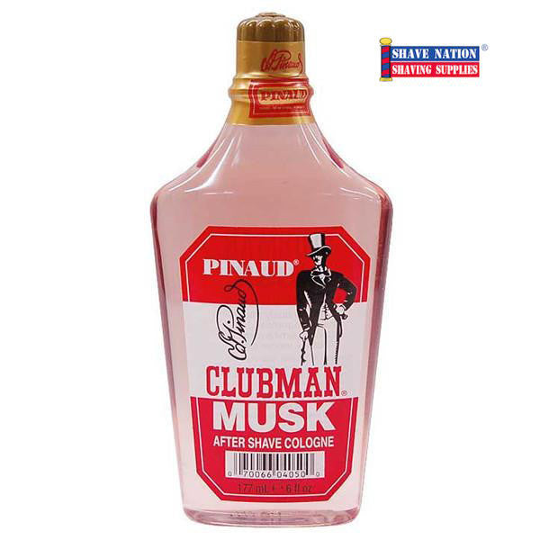 Clubman Pinaud Classic Musk Aftershave Lotion for Men - Alcohol-Free Post Shave Soother with Refreshing Scent - Perfect for Daily Grooming & Sensitive Skin Care Routine