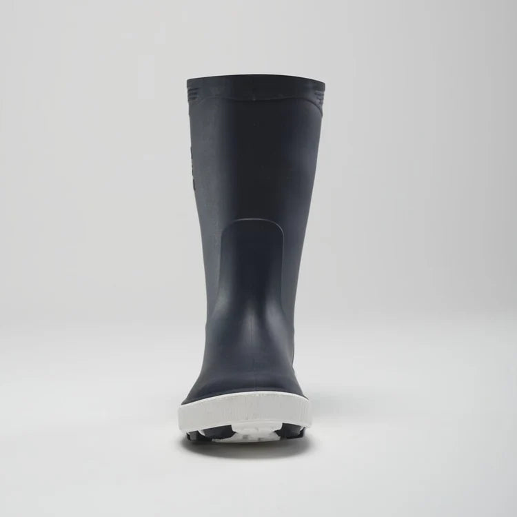 Kamik Navy/White Riptide Youth Rain Boots - Waterproof Kids Rain Boots for Boys & Girls - Perfect for Puddle Jumping, Outdoor Play & School Days