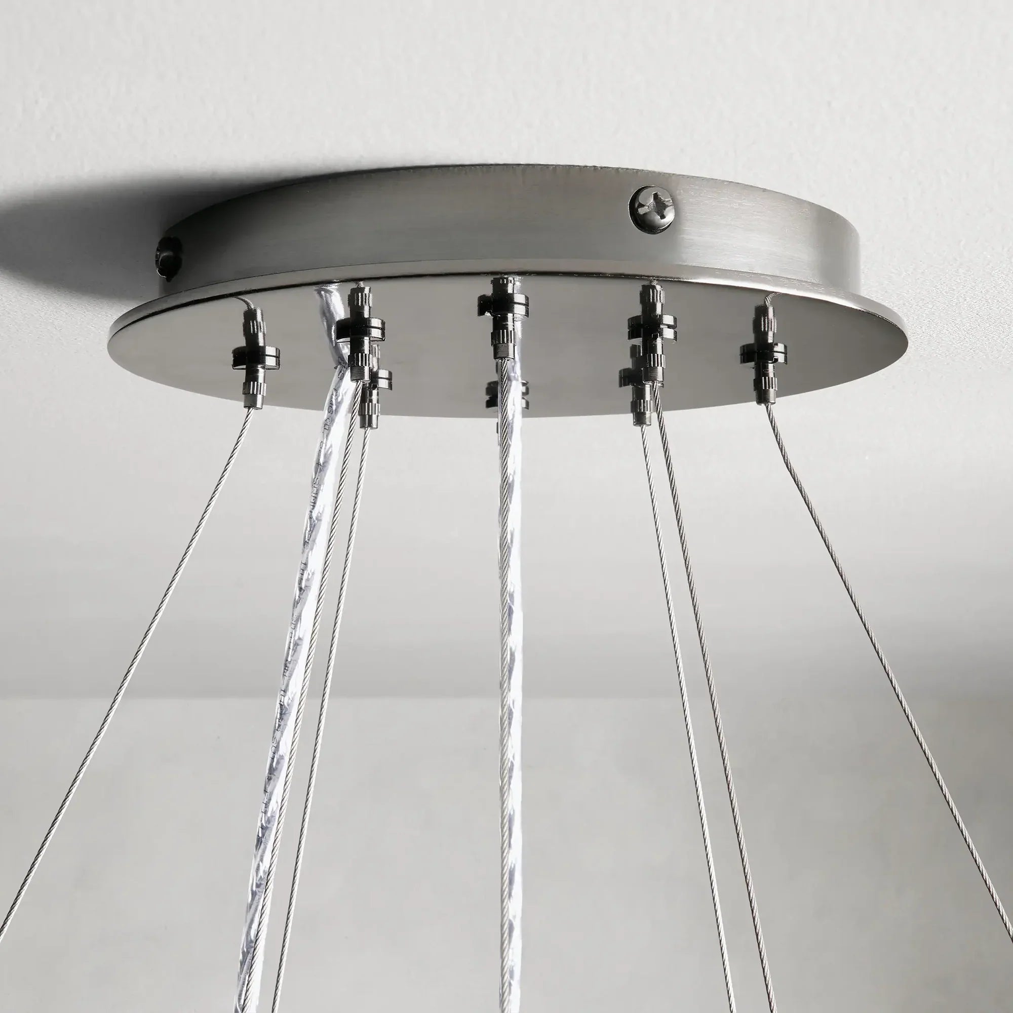 Bonita 2 Tier Round Chandelier - Elegant Crystal Ceiling Light Fixture for Dining Room & Bedroom Decor