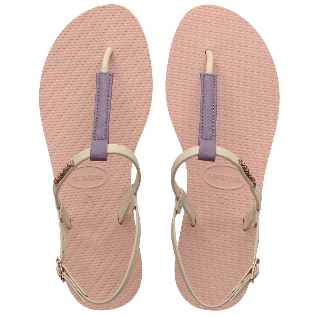Havaianas Women's You Rio Flip Flop Sandals - Ballet Rose - Size 8 | Comfortable Summer Beach Shoes for Women | Perfect for Pool, Vacation & Casual Wear