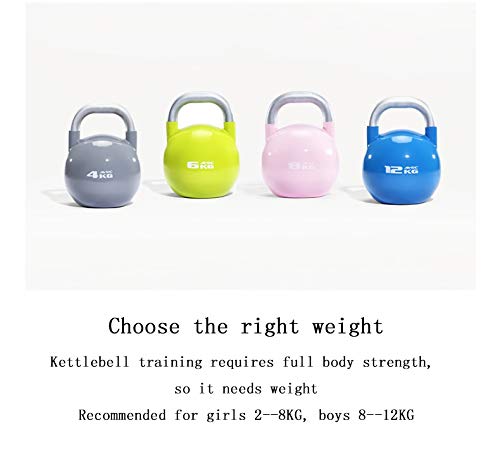 FHPEWXDG Small Dumbbell Kettlebell - Home Fitness Weights for Strength Training, Curved Design for Explosive Power - 4kg, 20kg, 24kg Options - Perfect for Home Gym, CrossFit & HIIT Workouts