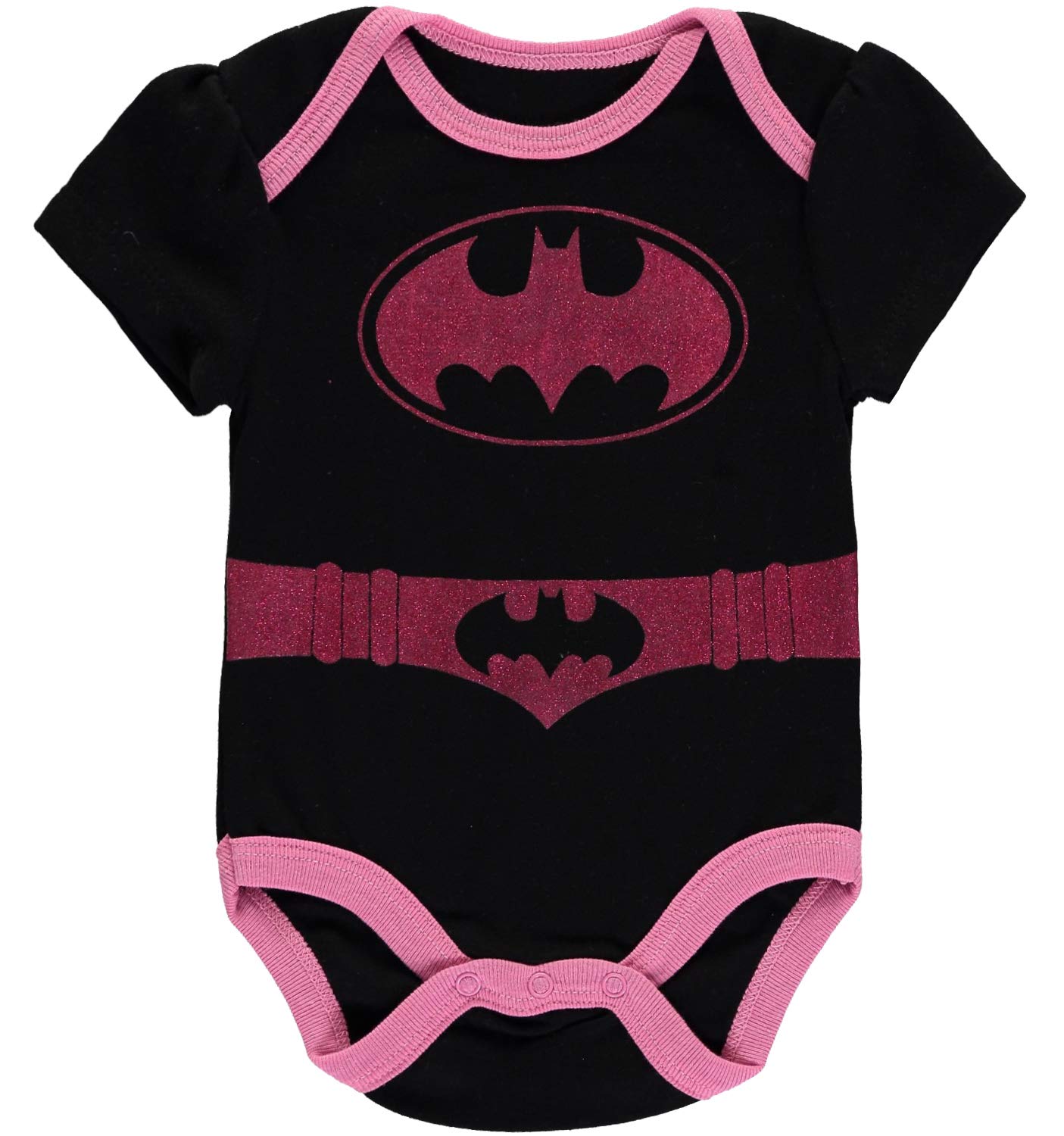 DC Comics Justice League Baby Girls Bodysuit 5-Pack - Cute Superhero Outfits for Infant Girls (Multi, 12 Months) - Perfect for Playdates, Photo Shoots & Superhero-Themed Birthday Parties