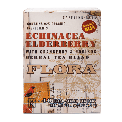 Organic Echinacea Elderberry Herbal Tea with Cranberry & Rooibos - Caffeine Free, Immune Support, 16 Tea Bags - Perfect for Cold Season & Daily Wellness Boost