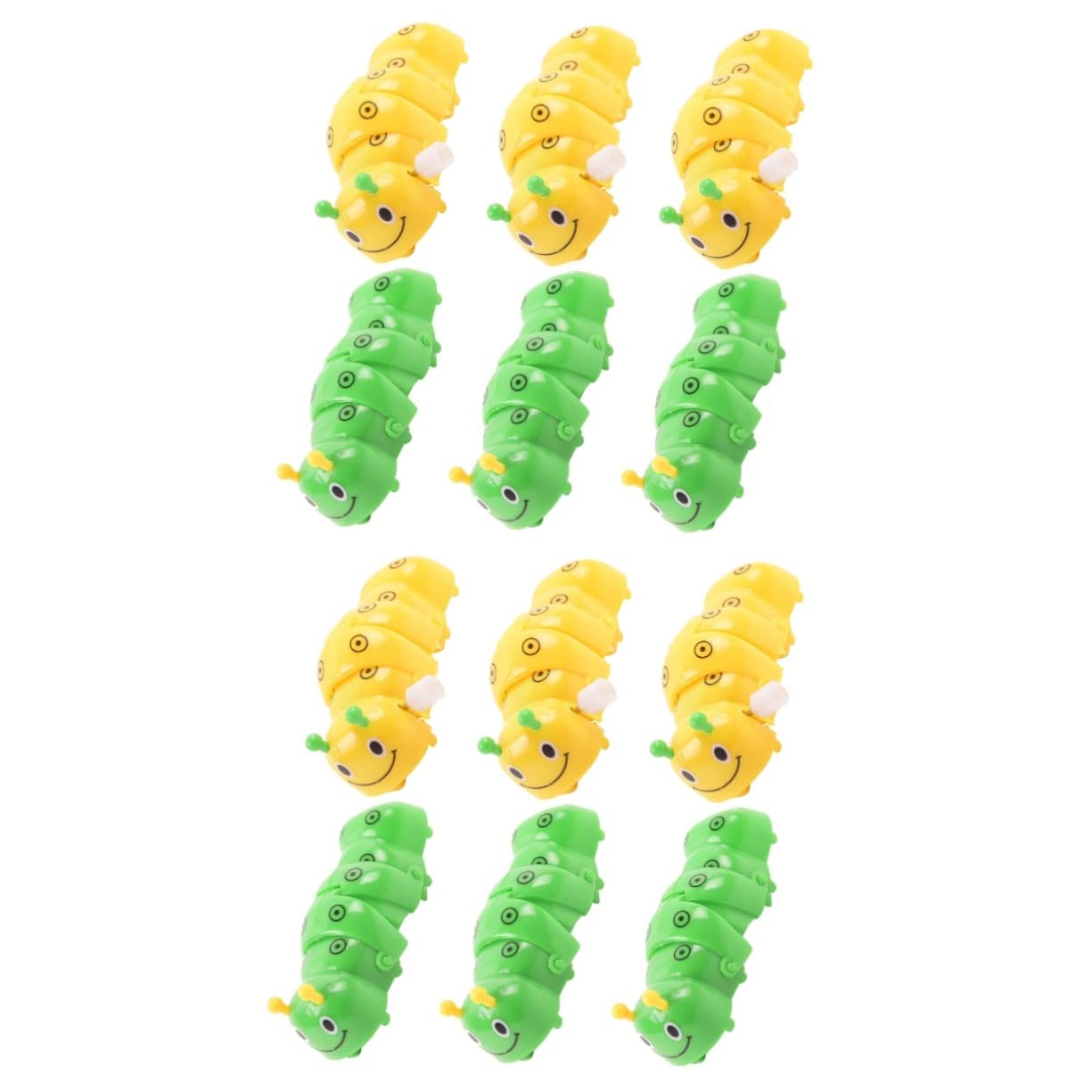 FOYTOKI 12 Pack Wind Up Caterpillar Toys - Colorful Bath & Educational Clockwork Worm Toys for Toddlers & Kids - Fun Bathtime, Learning & Sensory Play (Great for Birthday Gifts & Early Childhood Development)