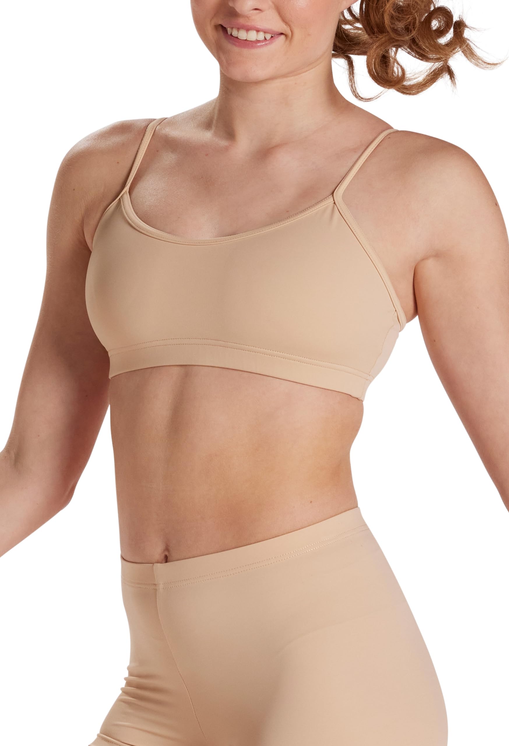 Balera Competitive Style Bra Top with Adjustable Camisole Straps - Dance Sports Bra for Women & Girls - Perfect for Ballet, Gymnastics, Yoga & Athletic Training