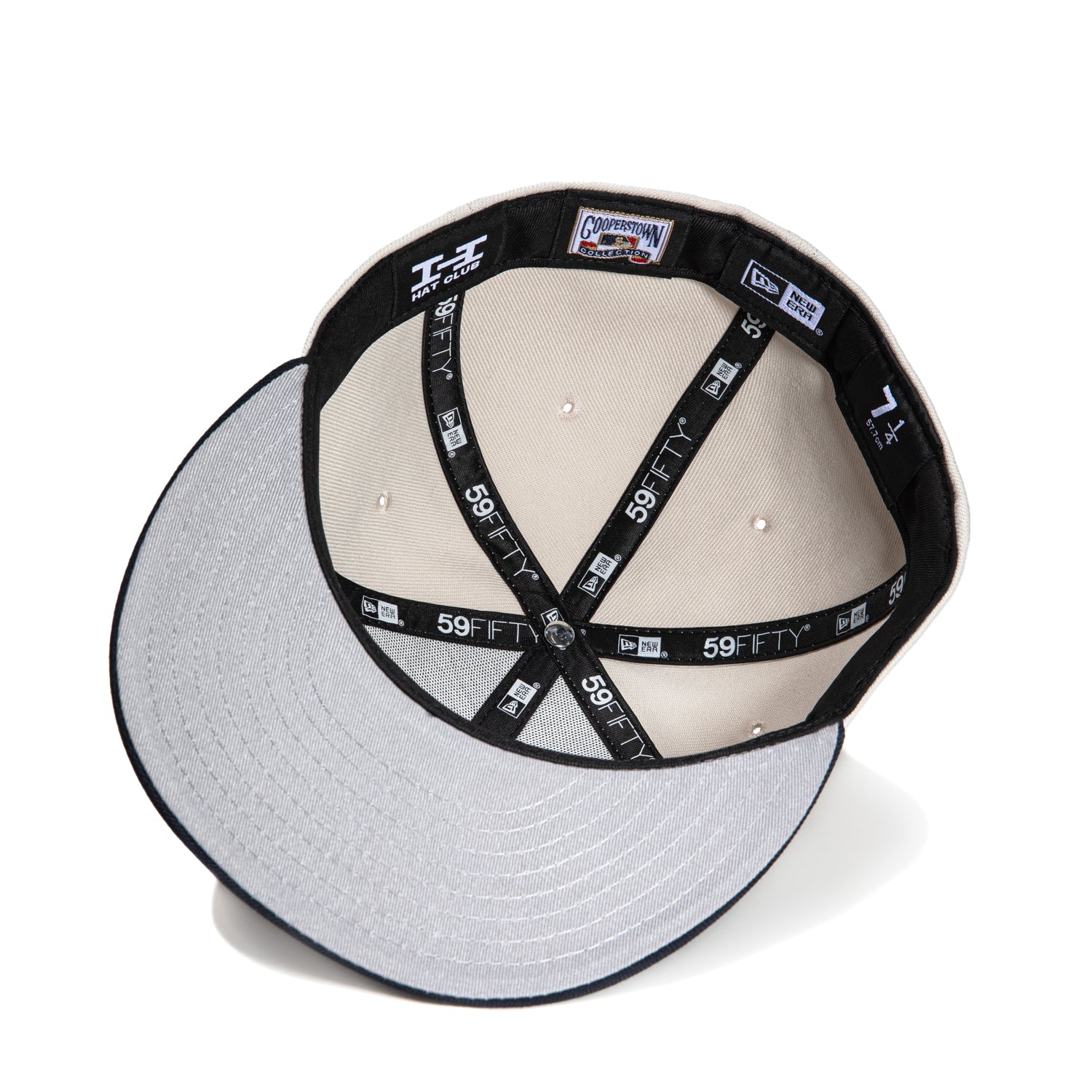 New Era 59Fifty Flawless Script New York Yankees 1996 World Series Patch Hat - Stone Navy | Official MLB Baseball Cap for Yankees Fans, Sports Events & Streetwear Fashion