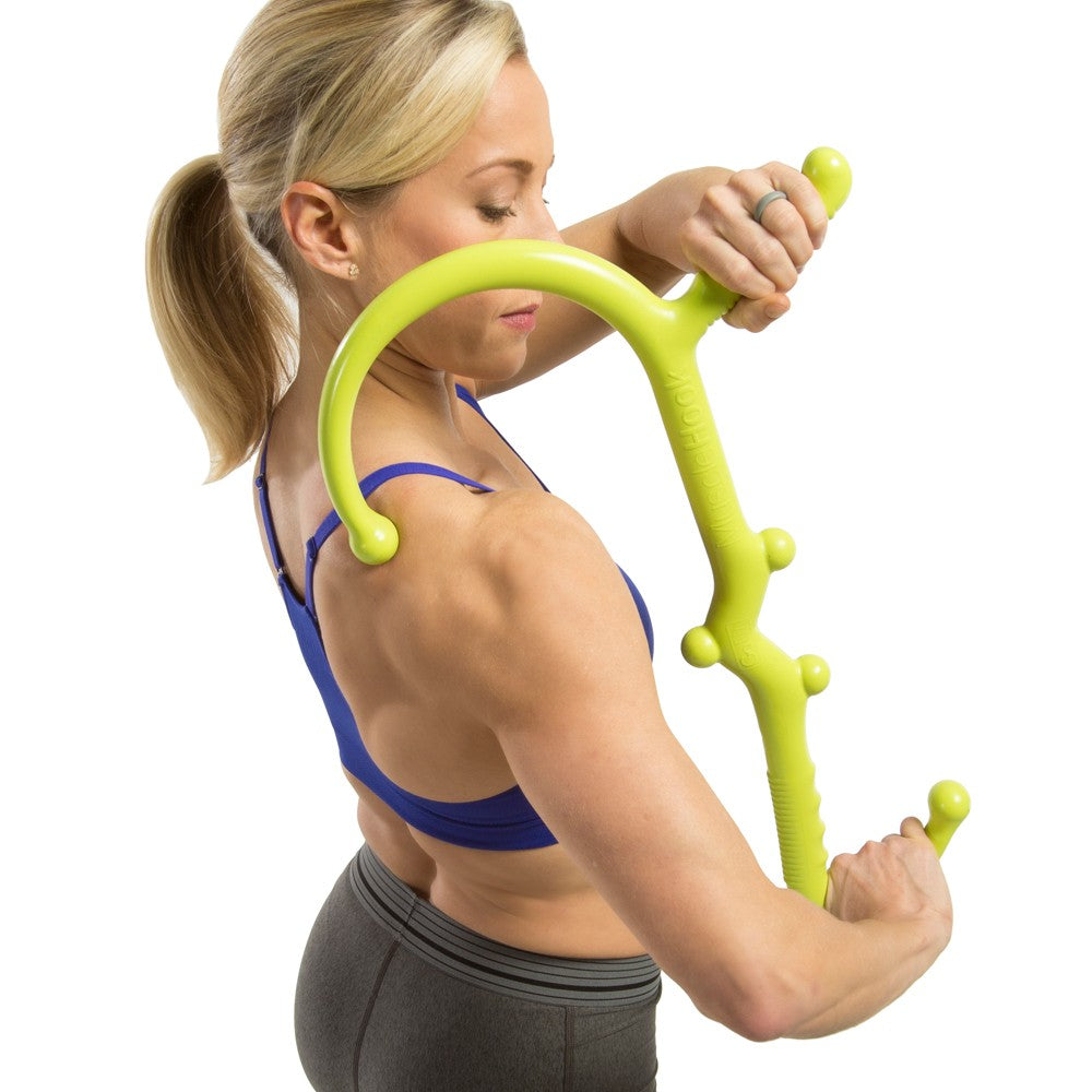 GoFit Muscle Hook - Portable Fitness Stretching Tool for Home & Gym Workouts - Perfect for Yoga, Physical Therapy & Mobility Training