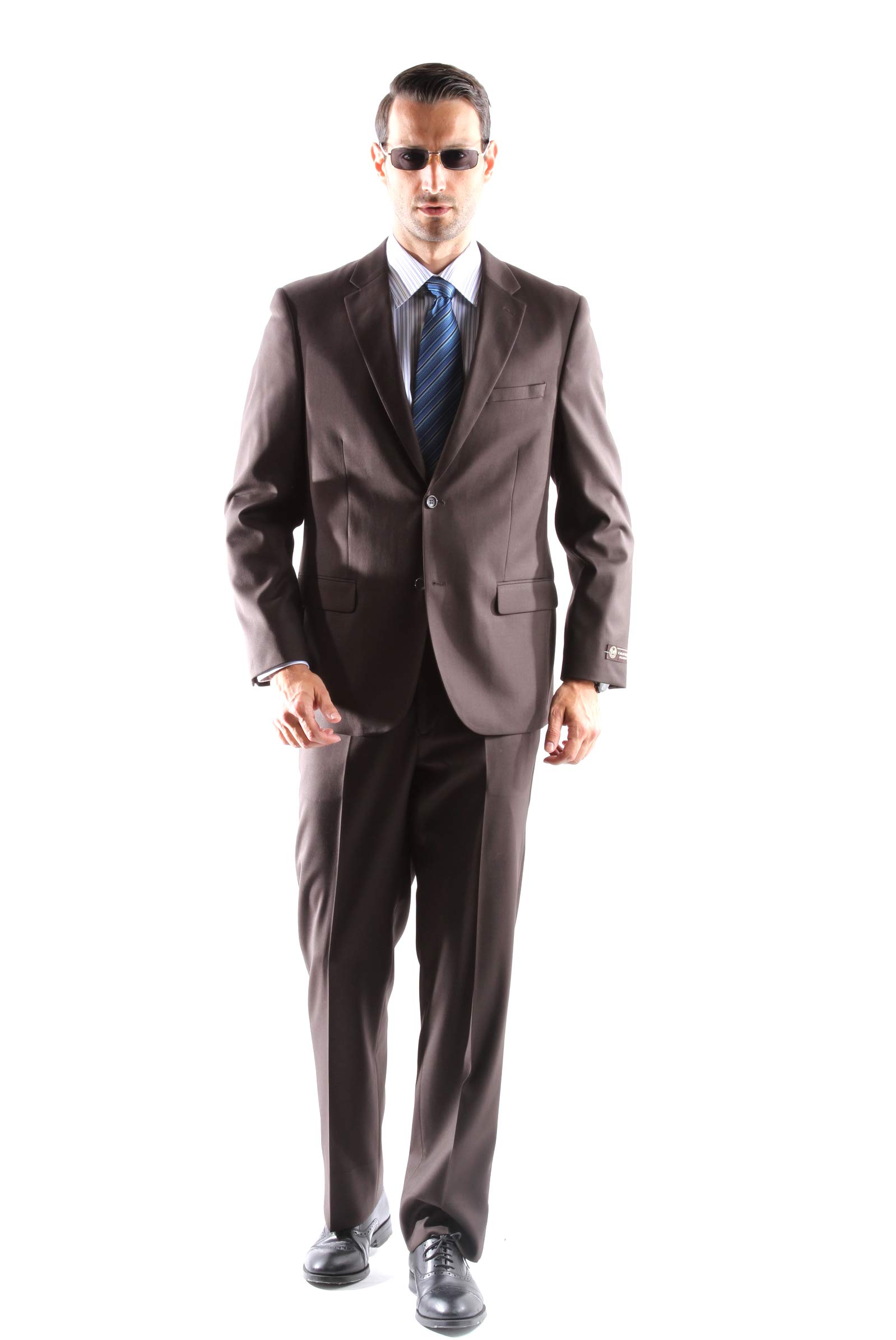 Premium Men's Single Breasted 2-Button Suit - 150s Superfine Wool Business Formal Attire for Weddings, Interviews & Office Wear