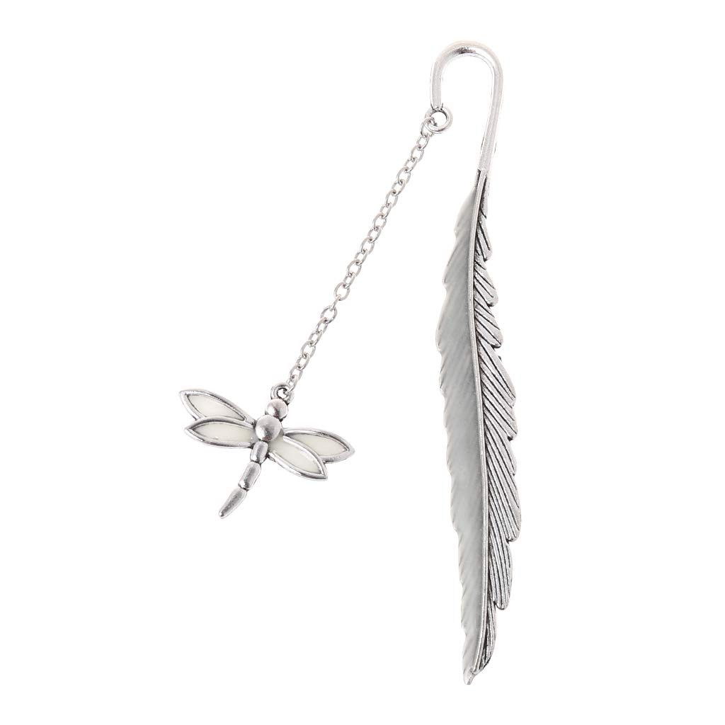 Glow in The Dark Dragonfly Bookmark - Creative Feather Bookmark for School, Office & Reading - Perfect for Books, Journals, Notebooks & Gifts