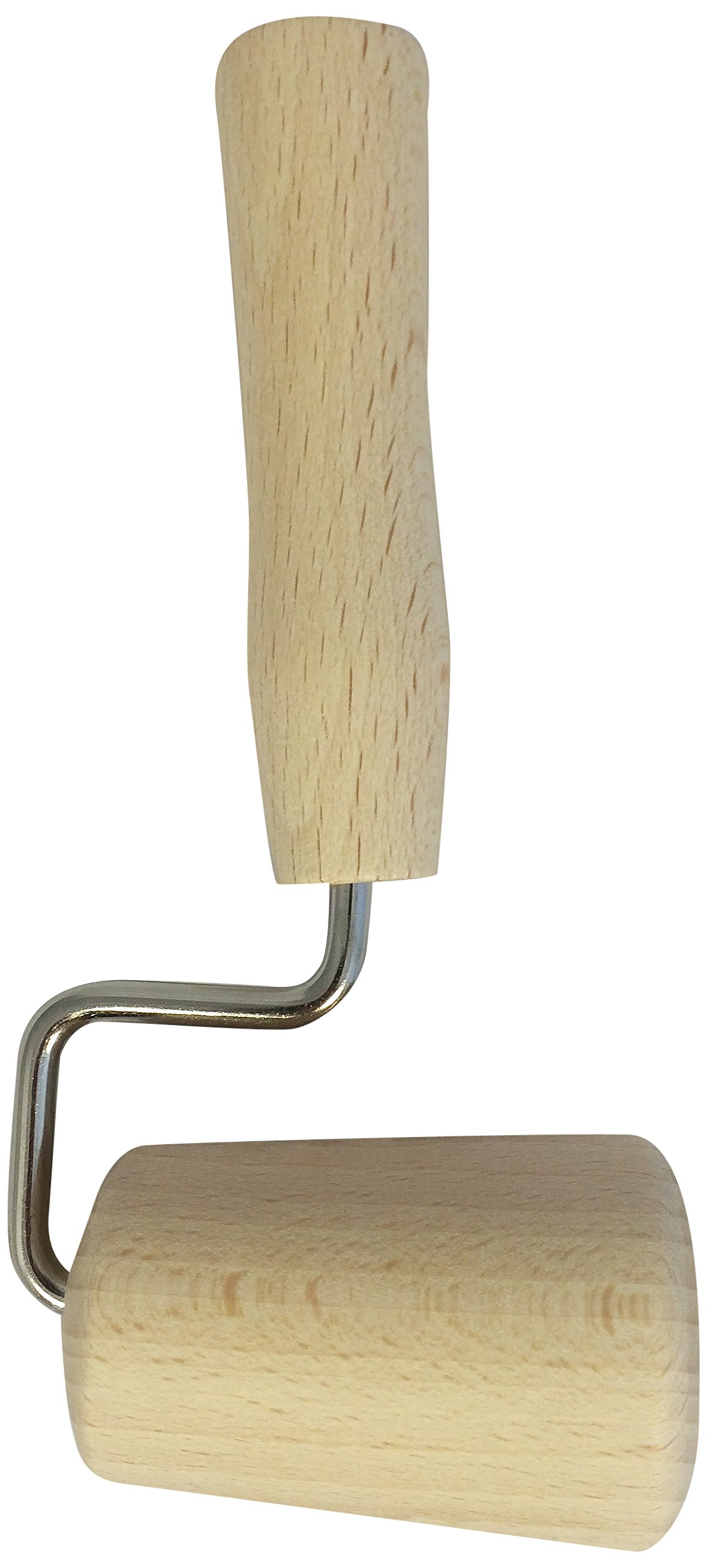 Eppicotispai 3-Inch Brown Wooden Pizza Dough Roller - Perfect for Homemade Pizza, Pasta, and Pastry Making in Your Kitchen
