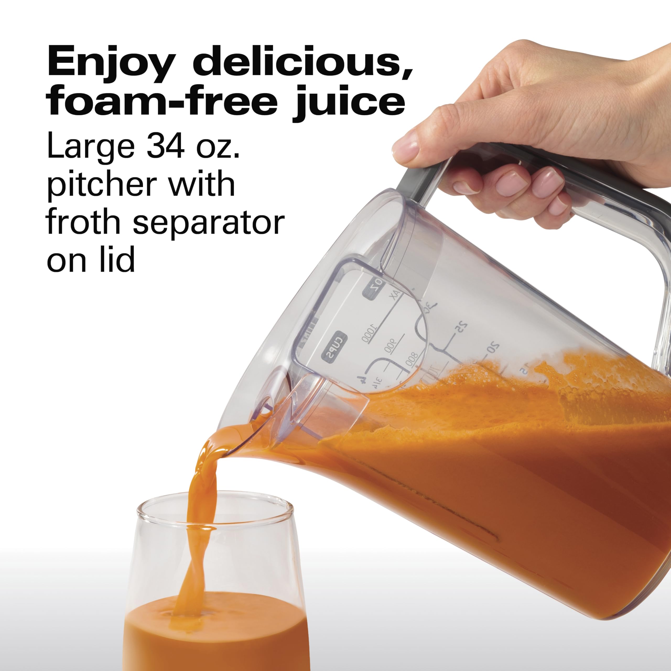 Hamilton Beach Professional Juicer Machine - 1100W High-Power Centrifugal Extractor with 3.5
