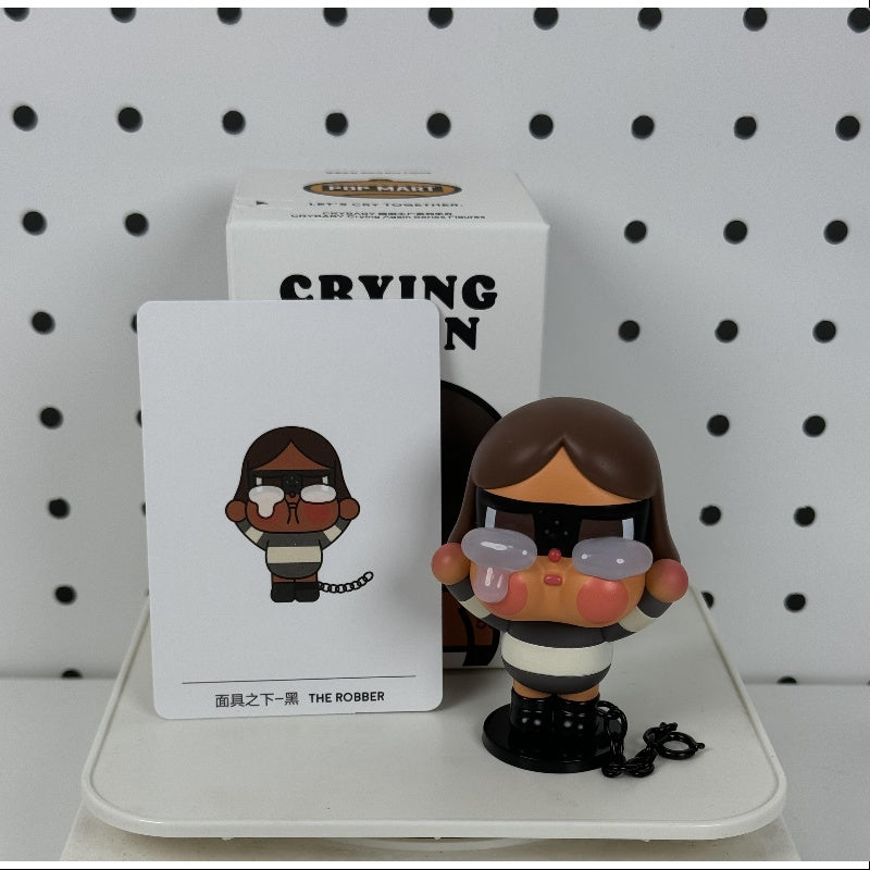Crybaby Crying Again Series The Robber - Emotional Support Plush Toy for Kids & Collectors | Perfect for Stress Relief, Gift Giving, and Anime Merchandise Display
