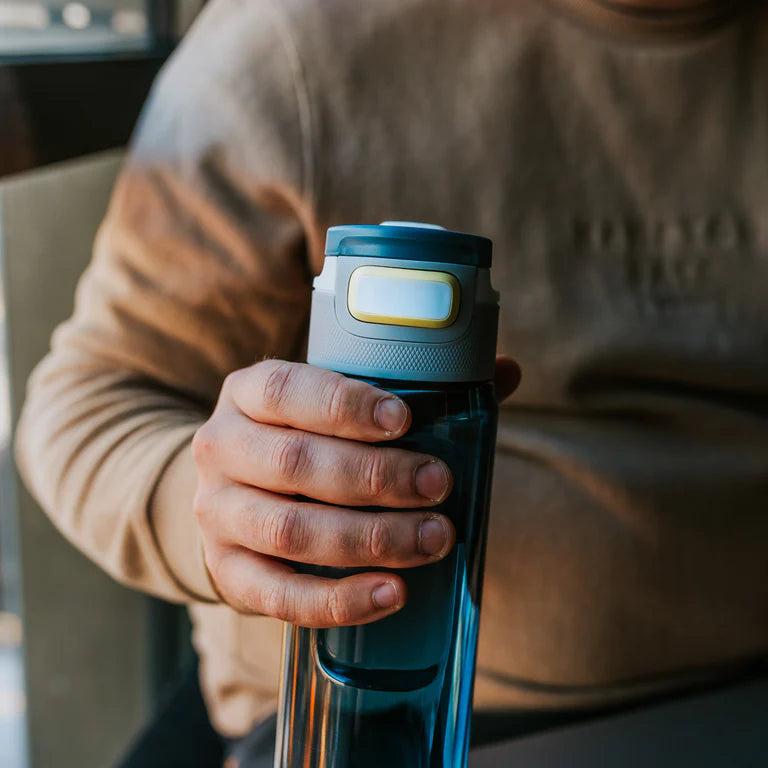 Elton 750ml Glass Water Bottle - BPA Free, Leak Proof, Various Colors (Blue, Pink, Green) - Perfect for Gym, Hiking, Office & Daily Hydration