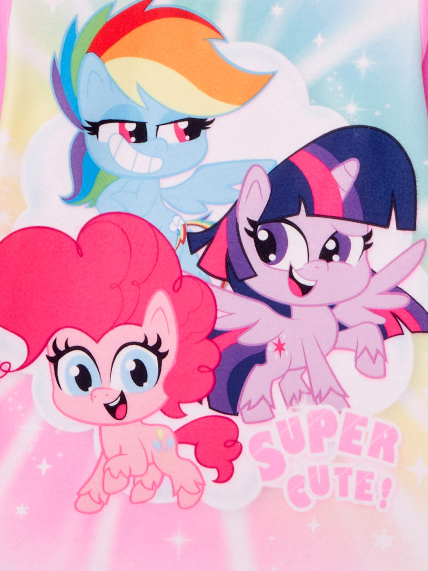My Little Pony Girls' 2-Piece Flannel Pajama Set - Super Soft & Cute Sleepwear for Kids | Perfect for Sleepovers, Bedtime & Cozy Winter Nights