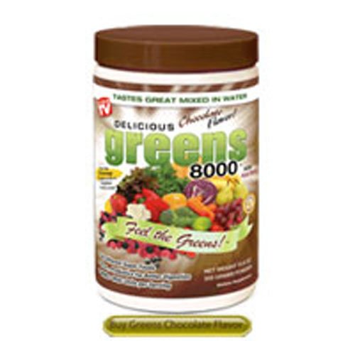 Delicious Greens 800 Superfood Powder - Chocolate Flavor 10.6 oz | Organic Greens Supplement for Energy & Detox | Perfect for Smoothies, Shakes & Healthy Recipes