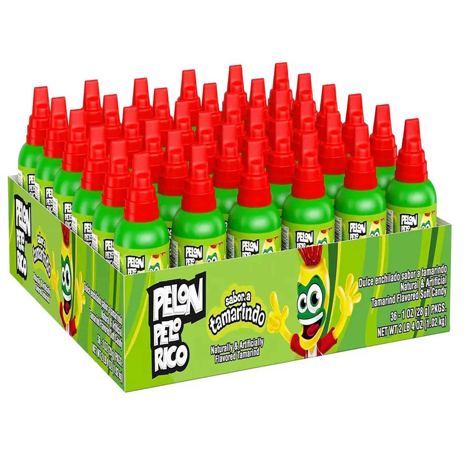 Lorena Pelon Pelo Rico Candy Box | 36 Count Mexican Tamarind Candy | Perfect for Parties, Snacks & Gifts