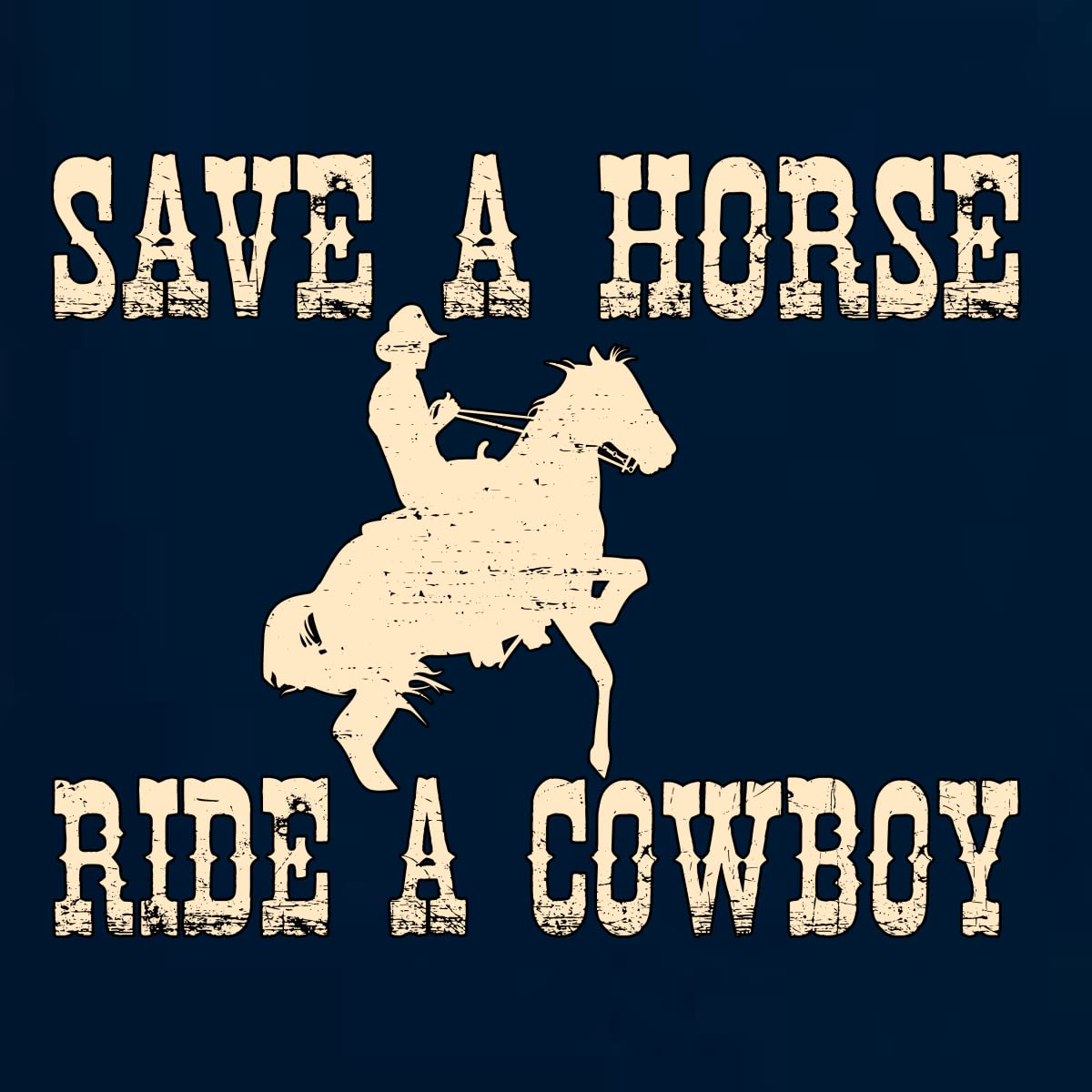 Save A Horse Ride A Cowboy Women's V-Neck T-Shirt - Soft Junior Fit Tee for Concerts, Parties & Western Style Outfits