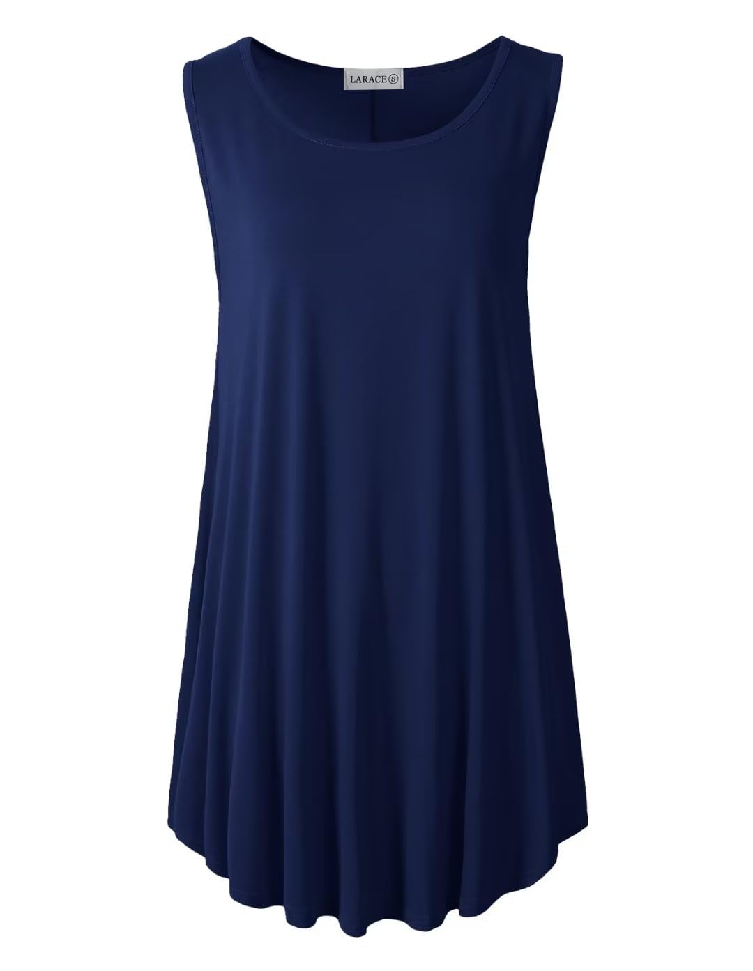LARACE Plus Size Women's Tank Tops - Sleeveless Tunic Tops for Summer | Casual Swing Shirts to Wear with Leggings | Perfect for Yoga, Beach & Everyday Outfits