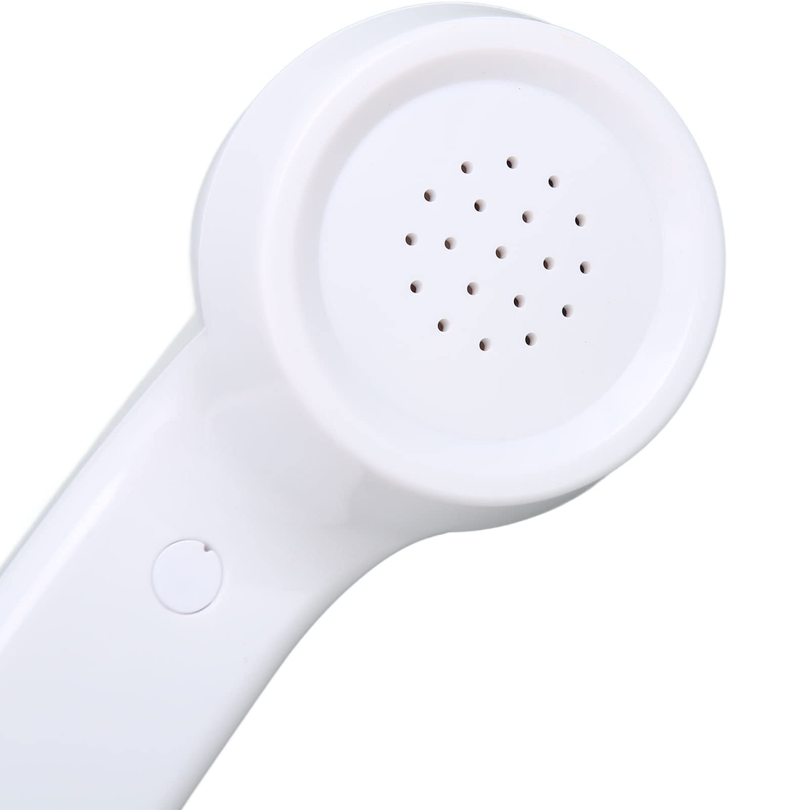 Vintage Retro 3.5mm Wired Telephone Handset - Classic Style Cell Phone Mic & Receiver for iPhone, Android Smartphones, Computers - Perfect for Podcasting, Gaming, Streaming & Office Calls (White)