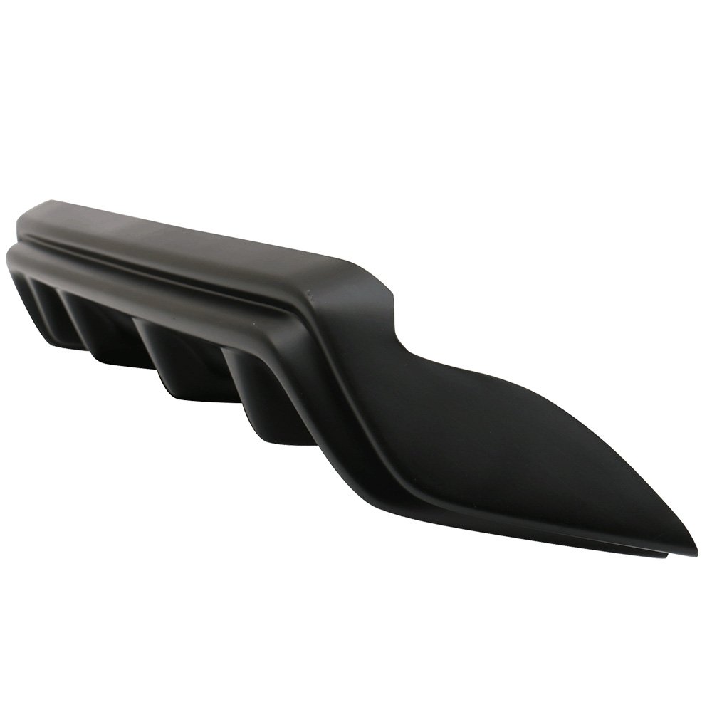 IKON MOTORSPORTS Black PP Rear Bumper Lip Diffuser - F-Sport Style for 2015-2017 Lexus RC300/RC350 | Enhances Aerodynamics & Sporty Look for Street Racing & Car Shows