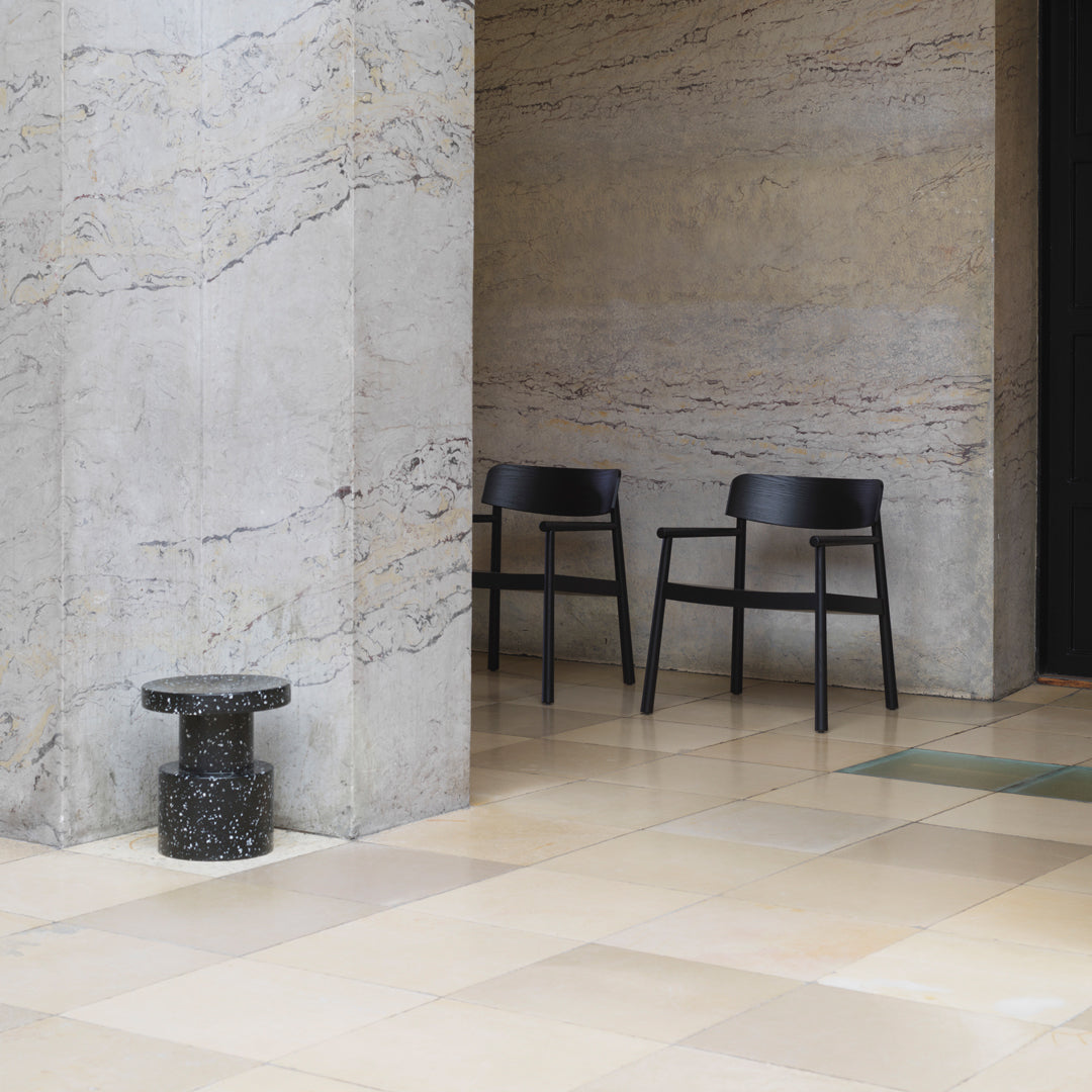 Simon Legald Bit Stool by Normann Copenhagen - Modern Minimalist Bar Stool for Kitchen Island, Breakfast Nook & Small Spaces - Durable & Comfortable Seat for Home & Office