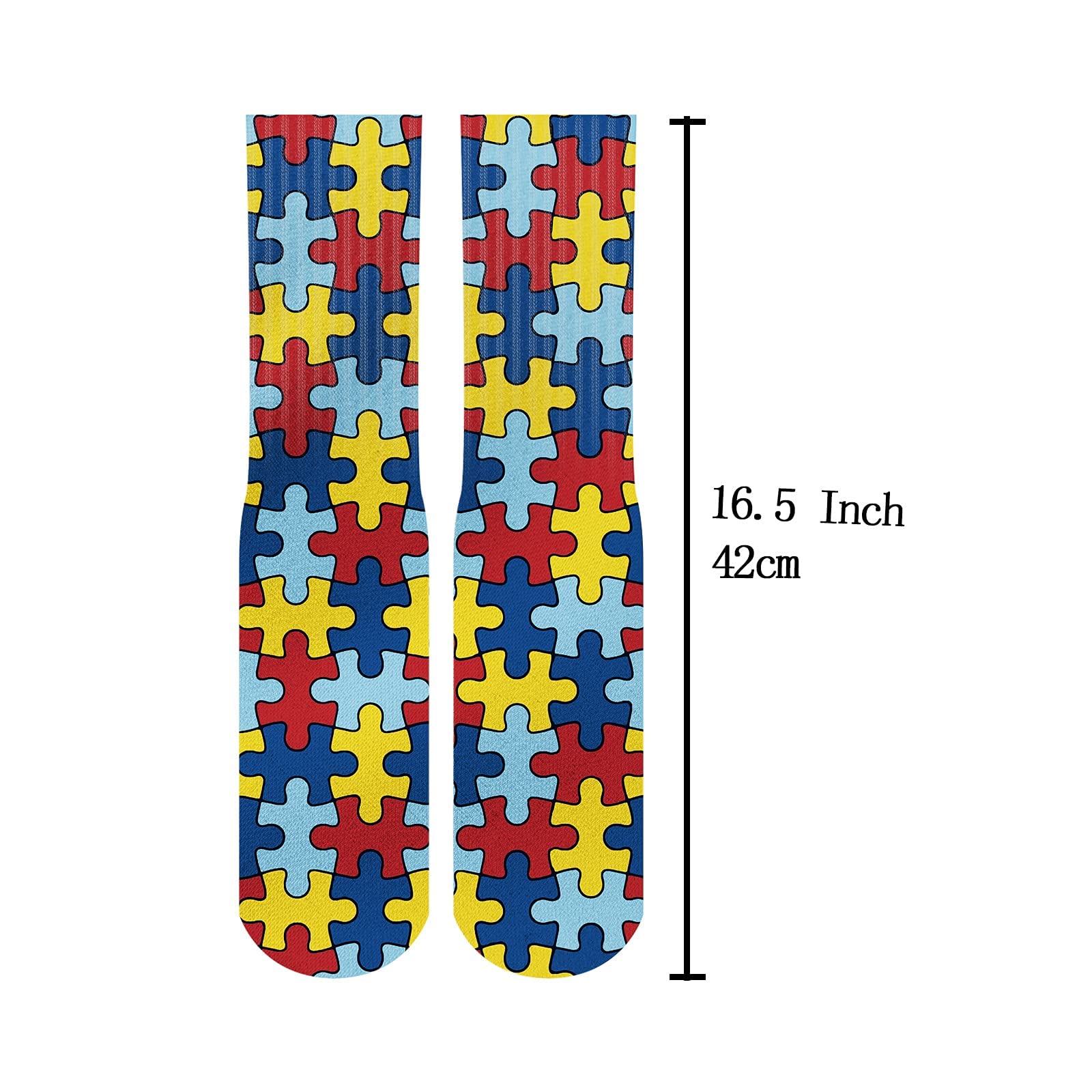 JUDIAN Unisex Cute Crew Tube Socks - Compression Athletic Sports Socks for Foot Support & Comfort - Perfect for Running, Workouts, and Everyday Wear