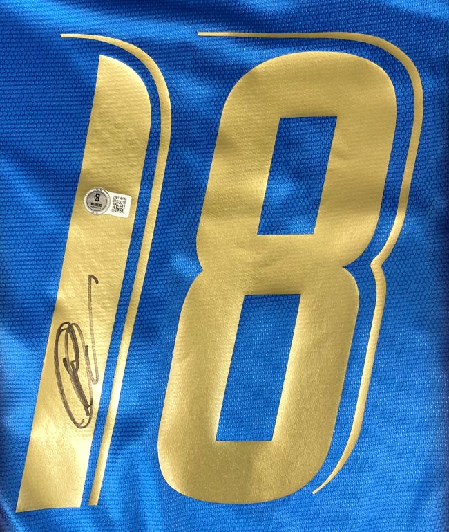Authentic Filippo Inzaghi Signed Italy Puma Soccer Jersey - Limited Edition Collectible for Football Fans & Memorabilia Enthusiasts - Perfect for Display, Gifts, and Sports Collections