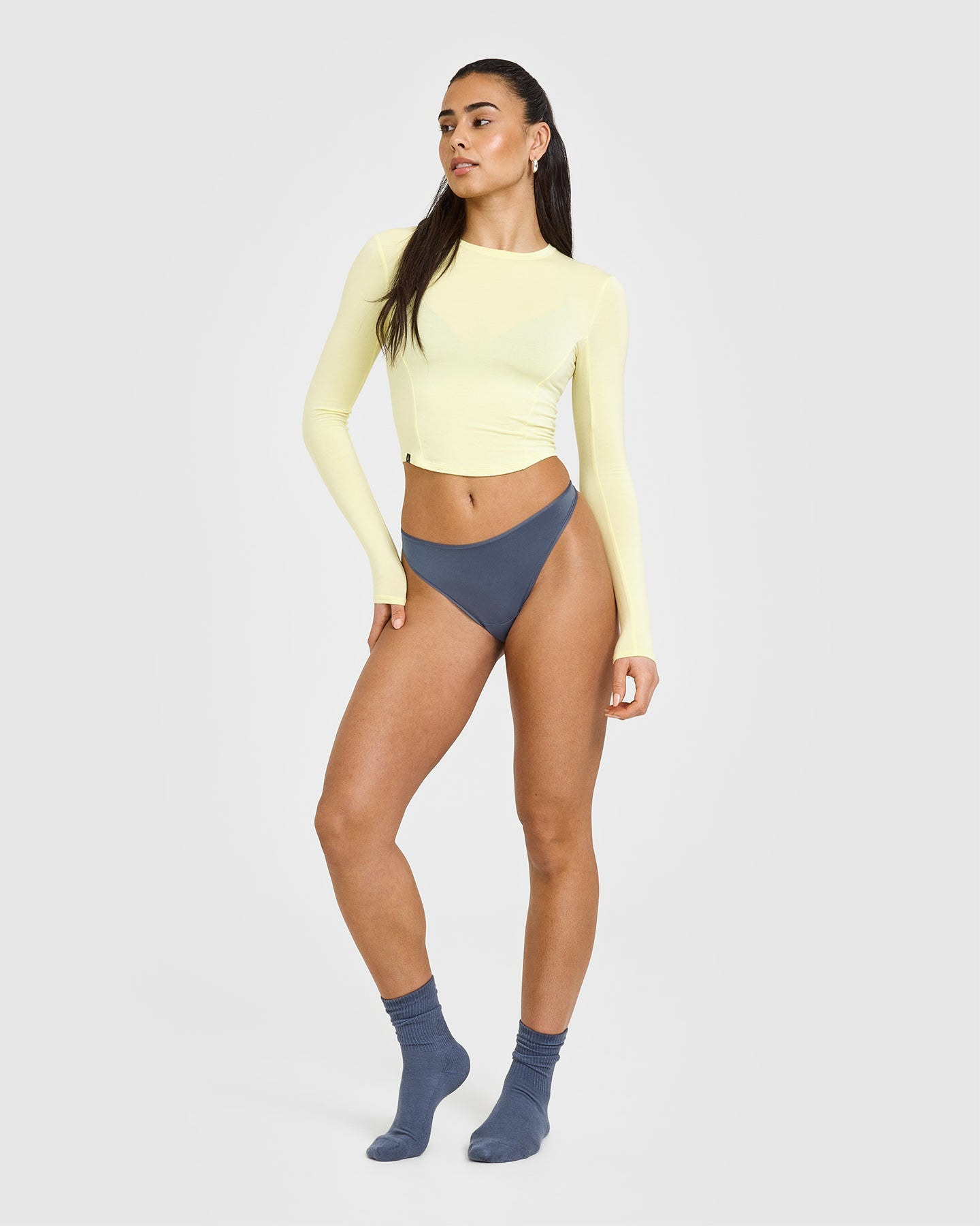 Silhouette Thong - Seamless Underwear for Women in Granite Blue | Comfortable & Sexy Panties for Everyday Wear or Special Occasions