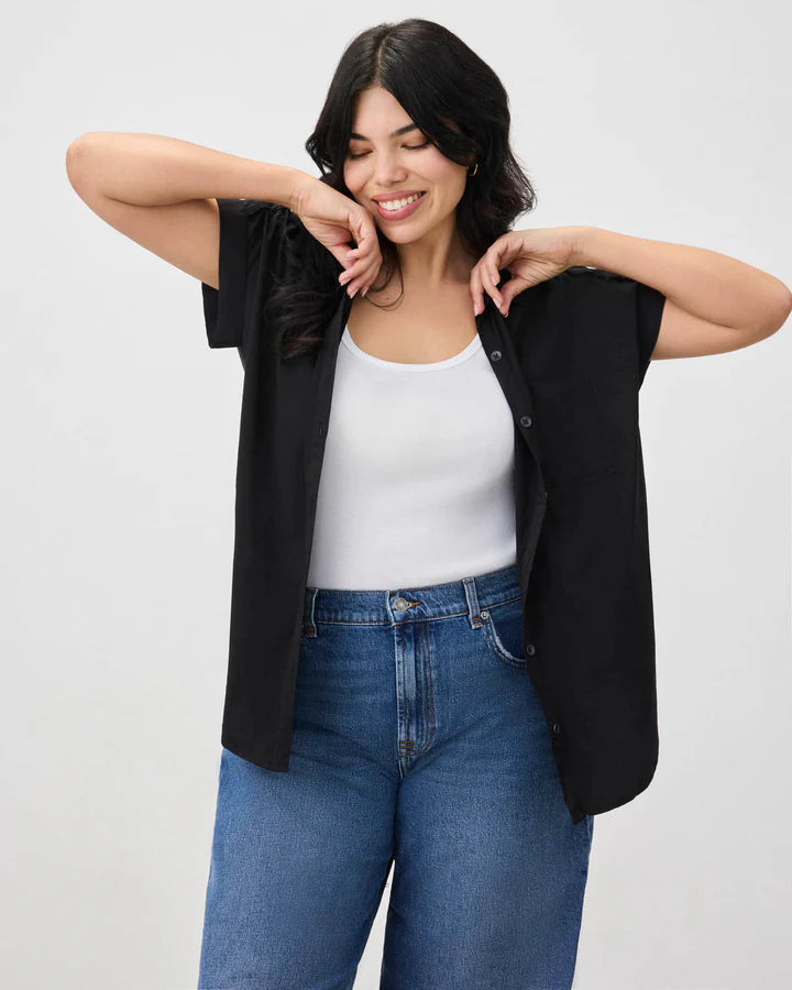 Stylish Short Sleeve Paige Shirt for Women - Casual Summer Blouse for Office, Date Night & Outdoor Activities