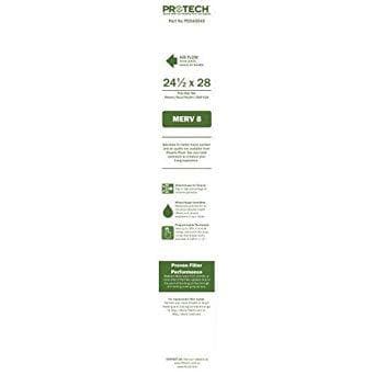 PROTECH PD540045 24.5x28x5 MERV 8 Air Filter - 1 Pack - Compatible with Most Furnaces & HVAC Systems - Improves Indoor Air Quality for Homes & Offices