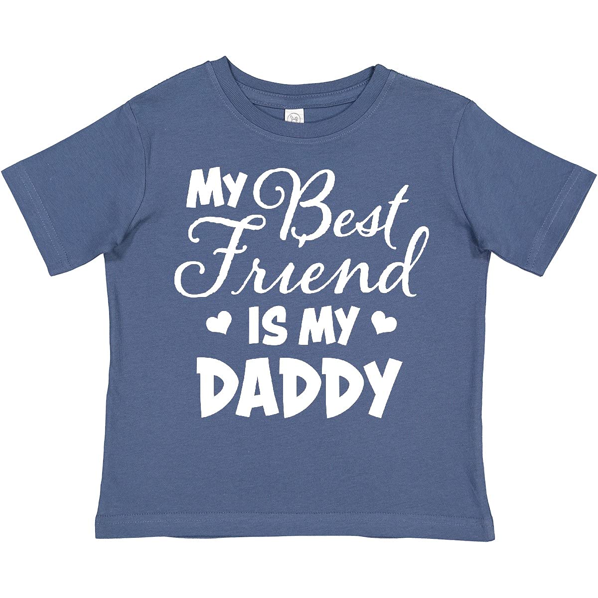 My Best Friend is My Daddy with Hearts Toddler T-Shirt - Perfect for Father's Day & Family Outings
