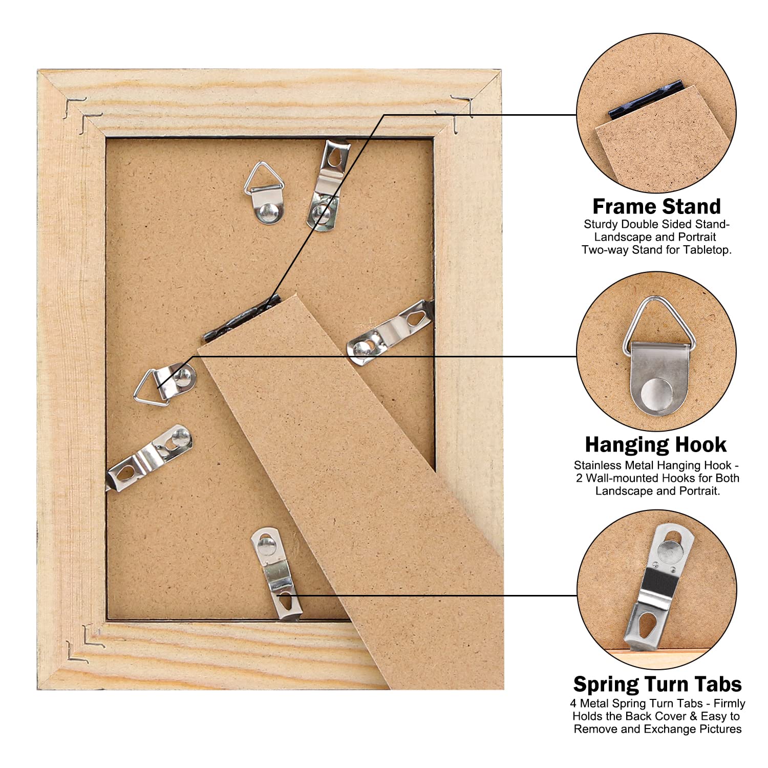 4x6 Picture Frame Bulk - Set of 12 Black Wooden Photo Frames for Wall Display, Father's Day Gift, Dad, Grandpa, Family Collage - Perfect for Home Decor, Office, and Memorial Displays
